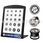 brpg92 tunnels gauges anodized surgical steel 316l ear lobe