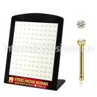 brs125 anodized surgical steel nose bones nose  piercing