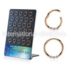 brsegh19 anodized surgical steel seamless and segment rings ear lobe septum piercing