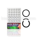 brsgt1 seamless segment rings anodized surgical steel 316l nose