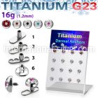 brtsa10 board w titanium g23 dermal anchors w multi crystal dot
