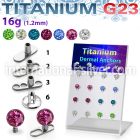 brtsa8 board w titanium g23 dermal anchors w multi crystal ball