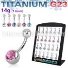 brubn3 belly rings titanium g23 implant grade belly button