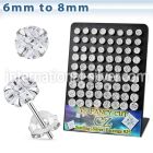 brv9 banana eyebrow ring w colored uv reactive ball cone