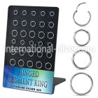 brvsegh1 925 silver seamless and segment rings ear othersear lobe ear othersseptum piercing