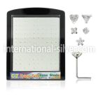 brzsmc l shape nose studs silver 925 nose