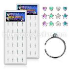 bxnr5 fake illusion body jewelry surgical steel 316l nose