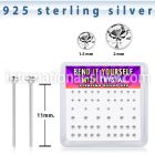 bxnymc8 silver bend it to fit nose studs 22g clear 52