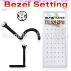 bxs104 l shape nose studs anodized surgical steel 316l nose