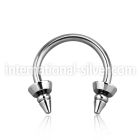 cbcn6a horseshoes surgical steel 316l belly button