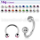 cbe2c horseshoes surgical steel 316l belly button