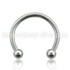 cbeb25 horseshoes surgical steel 316l belly button