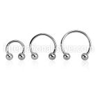 cbeb4 horseshoes surgical steel 316l ear lobe