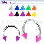 cbesacn horseshoes surgical steel 316l with acrylic parts belly button