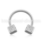 cbesdi horseshoes surgical steel 316l belly button