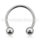 cbg horseshoes surgical steel 316l belly button