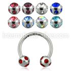 cbjb5 horseshoes surgical steel 316l belly button