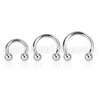 cbm horseshoes surgical steel 316l ear lobe