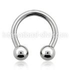 cbr12s horseshoes surgical steel 316l belly button