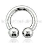 cbr4 horseshoes surgical steel 316l belly button