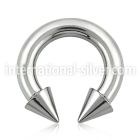 cbrcn6 horseshoes surgical steel 316l belly button