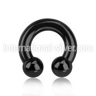 cbrt2 horseshoes anodized surgical steel 316l ear lobe