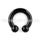 cbrt4 horseshoes anodized surgical steel 316l ear lobe