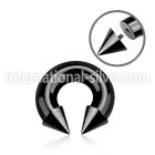 cbtcn00 horseshoes anodized surgical steel 316l belly button