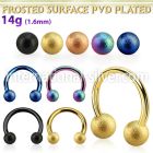 cbtfo4 horseshoes anodized surgical steel 316l ear lobe