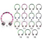 cbtlfr5a horseshoes anodized surgical steel 316l belly button