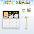 d9gnb11 gold nose bones nose piercing