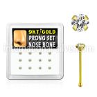 d9gnb19 nose bone gold nose