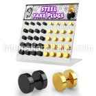 dacb104 cheaters  illusion plugs and tapers anodized surgical steel 316l belly button
