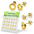 dacb194 cheaters  illusion plugs and tapers anodized surgical steel 316l ear lobe