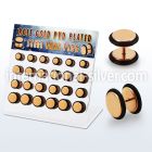 dacb214 cheaters  illusion plugs and tapers anodized surgical steel 316l ear lobe