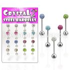 dacb38 straight barbells surgical steel 316l tongue