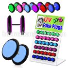 dacb40 cheaters  illusion plugs and tapers acrylic body jewelry belly button