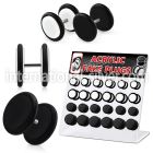 dacb51 cheaters  illusion plugs and tapers acrylic body jewelry belly button