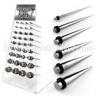 dapg48 tapers surgical steel 316l ear lobe