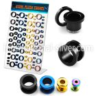 dapg53 tunnels gauges anodized surgical steel 316l ear lobe