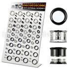 dapg55 tunnels gauges surgical steel 316l ear lobe