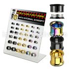 dapg77 tunnels gauges anodized surgical steel 316l ear lobe