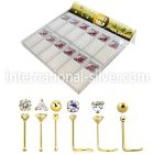 dgm12 l shape nose studs gold nose