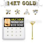dgnb13 nose bone gold nose