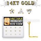 dgsc9 l shape nose studs gold nose