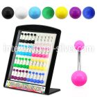 dmbna4 belly rings surgical steel 316l with acrylic parts belly button