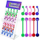 dmvbj straight barbells acrylic body jewelry belly button