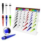 dmxp11 tapers acrylic body jewelry ear lobe