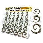 dmxp14 tapers acrylic body jewelry ear lobe