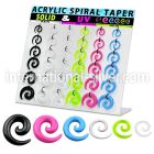 dmxp16 tapers acrylic body jewelry ear lobe